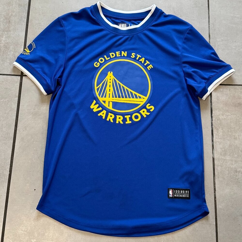 NBA Golden State Warriors Blue Dri-Fit Shirt Small | Official Licensed